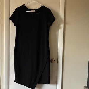 Bobbie Brooks Black Asymmetrical Sheath Dress